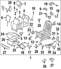 Foto de Interruptor Lumbar de asiento Original para Toyota Lexus Marca LEXUS Nmero de Parte 8492060050C0