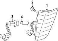 Foto de Porta Bombillo de Retroceso Original para Lexus LX570 Marca LEXUS Nmero de Parte 8167560110