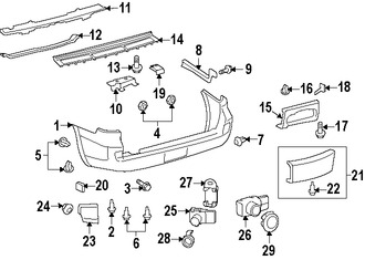 Foto de Barra de Impacto del Parachoque Original para Toyota Land Cruiser Lexus LX570 Marca LEXUS Nmero de Parte 5261560030