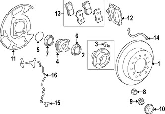 Foto de Maza de la Rueda Original para Lexus LX570 Toyota Land Cruiser Marca LEXUS Nmero de Parte 4350260190