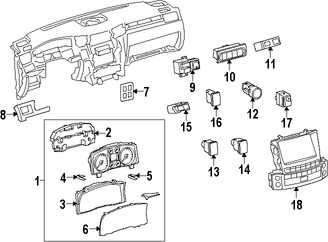 Foto de Interruptor Caja de Transferencia Original para Lexus LX570 Marca LEXUS Nmero de Parte 8472560131