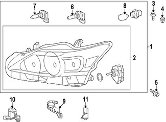 Foto de Faro Original para Lexus CT200h 2012 2013 2014 2015 2016 2017 Marca LEXUS N�mero de Parte 8117076012