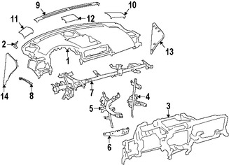 Foto de Cobertor de Altavoz Original para Lexus CT200h Marca LEXUS N�mero de Parte 5540976010C0