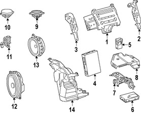 Foto de Unidad de Control de Radio Original para Lexus CT200h 2014 2015 2016 2017 Marca LEXUS Nmero de Parte 8612076051