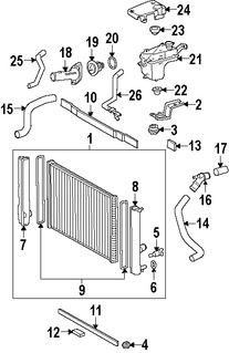 Foto de Empacadura del Termostato del Refrigerante Original para Toyota Scion  Lexus Marca LEXUS Nmero de Parte 163250T030