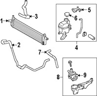 Foto de Enfriador Invertidor Original para Lexus HS250h 2010 2011 2012 Marca LEXUS Nmero de Parte G901075011