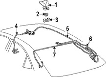 Foto de Mstil de Antena de Radio Original para Lexus HS250h 2012 Marca LEXUS Nmero de Parte 8676075030B4