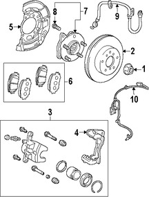 Foto de Cubierta de Polvo de Frenos Original para Toyota  Lexus Scion Marca LEXUS Nmero de Parte 477820R010