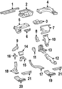 Foto de Ducto de Aire del Panel de Instrumentos Original para Lexus HS250h Lexus CT200h Marca LEXUS Nmero de Parte 8727575010