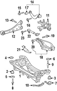 Foto de Tornillo de Brazo de Control de Suspension Original para Lexus HS250h Lexus CT200h Scion tC Marca LEXUS Nmero de Parte 9011912397