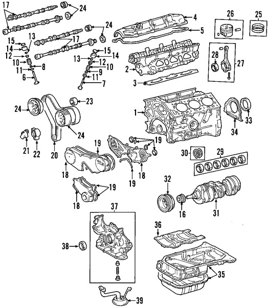 Foto de Culata del motor Original para Lexus Toyota Marca LEXUS N�mero de Parte 1110229075