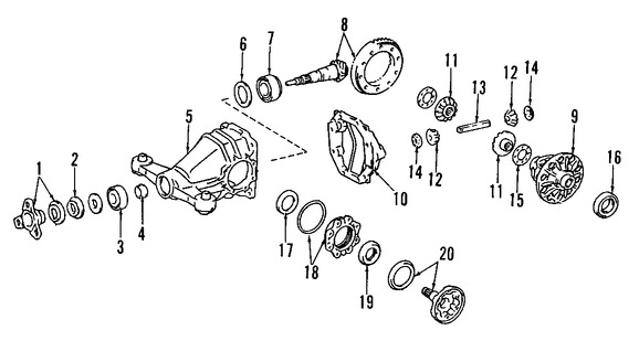 Foto de Rodamiento de Soporte Eje Propulsor Central Original para Lexus IS300 2001 Marca LEXUS Nmero de Parte 3723051010