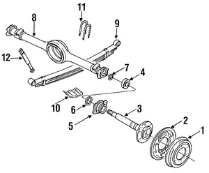 Foto de Rodamiento de Eje Propulsor Original para Mazda B2000 Mazda B2200 Mazda B2600 Marca MAZDA N�mero de Parte 996030208