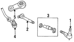 Foto de Manga de Ajuste de Terminal de Direccin Original para Mazda B2300 Mazda B3000 Mazda B4000 Mazda Navajo Marca MAZDA Nmero de Parte ZZL032366