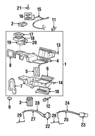 Foto de Motor de Control de Ajuste de Aire HVAC Original para Mazda B2300 Mazda  Mazda B3000 Mazda B4000 Marca MAZDA N�mero de Parte 1FAC61B60