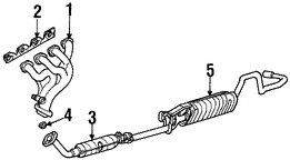 Foto de Mltiple de Escape Original para Mazda B2300 Marca MAZDA Nmero de Parte 1F2013450