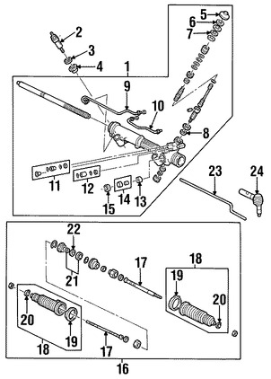 Foto de Terminal Linea de Presin Direccin Hidrulica Original para Mazda B2300 Mazda  Mazda B3000 Mazda B4000 Marca MAZDA Nmero de Parte ZZP032236