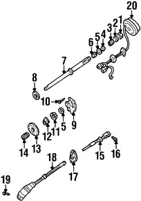 Foto de Eje de Columna de Direccin Original para Mazda B2300 Mazda  Mazda B3000 Mazda B4000 Marca MAZDA Nmero de Parte ZZM032550