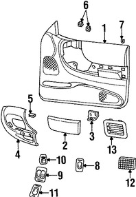 Foto de Apoyabrazos Original para Mazda B2300 Mazda B3000 Mazda B4000 Marca MAZDA Nmero de Parte 1F706937000