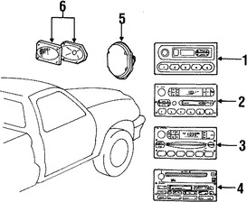 Foto de Unidad de Control de Radio Original para Mazda B2300 Mazda B3000 Mazda B4000 Marca MAZDA Nmero de Parte 1FAA66870A