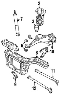 Foto de Aislante de Muelle Original para Mazda Tribute Marca MAZDA Nmero de Parte EC0128012G