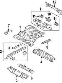 Foto de Panel posterior Original para Mazda Tribute 2005 2006 2008 2009 2010 2011 Marca MAZDA N�mero de Parte EF9153940B