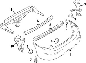 Foto de Tornillo de cubierta de parachoques Original para Mazda Tribute Marca MAZDA Nmero de Parte 9XG066079L