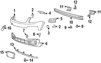 Foto de Tuerca de cubierta de parachoques Original para Mazda Tribute 2008 2009 2010 2011 Marca MAZDA N�mero de Parte 9XG048239L