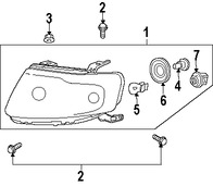 Foto de Zcalo de Luz de Cruce Original para Mazda Tribute 2008 2009 2010 2011 Marca MAZDA Nmero de Parte EC0751064