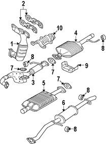Foto de Tubo de Escape Original para Mazda Tribute 2008 Marca MAZDA N�mero de Parte ZZC240050