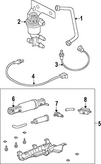 Foto de Manguera de retroalimentacin de presin EGR Original para Mazda Tribute 2008 Marca MAZDA Nmero de Parte ZZC220310