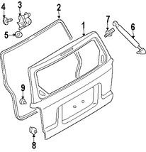 Foto de Puerta Trasera Original para Mazda Tribute 2008 2009 2010 2011 Marca MAZDA N�mero de Parte ZZCB62010