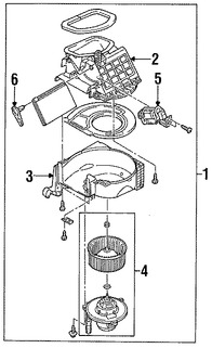 Foto de Conuunto de Motor de Ventilador Original para Mazda Millenia Marca MAZDA Nmero de Parte TA0161B10B