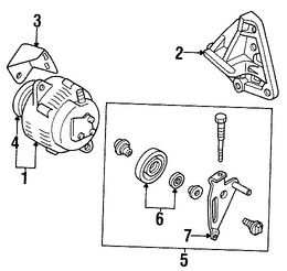Foto de Rodillo Tensor Original para Mazda Millenia Mazda MX-6 Mazda 626 Marca MAZDA N�mero de Parte K8051594YB