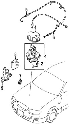 Foto de Mdulo de Control de Crucero Original para Mazda Millenia 1995 1996 Marca MAZDA Nmero de Parte TA1766320D