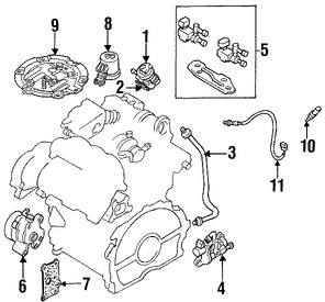 Foto de Manguera de retroalimentacin de presin EGR Original para Mazda Millenia Marca MAZDA Nmero de Parte KJ0120310