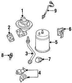 Foto de Canister Original para Mazda Millenia Mazda MPV Mazda B2200 Mazda Miata Mazda B2600 Marca MAZDA N�mero de Parte JE1613970A