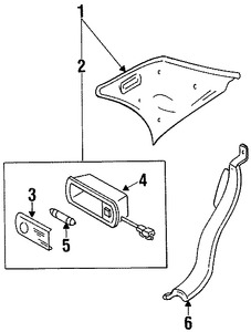 Foto de Luz de mapa Original para Mazda Millenia 1995 1996 Marca MAZDA N�mero de Parte T00151310C06