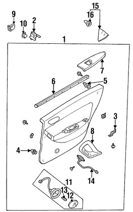 Foto de Apoyabrazos Original para Mazda Millenia 1995 1996 1997 1998 1999 2000 Marca MAZDA Nmero de Parte T00169396A02