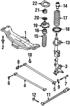 Foto de Mu�on de Suspensi�n Original para Mazda Protege 2002 2003 2001 Mazda Protege5 2003 2002 Marca MAZDA N�mero de Parte G14T261A0