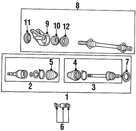 Foto de Juntas  Homocineticas Original para Mazda Protege Mazda Protege5 Marca MAZDA Nmero de Parte FA5122520A