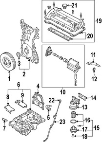 Foto de C�rter Original para Mazda 3 2007 2008 2009 Mazda 5 2008 2009 2010 Marca MAZDA N�mero de Parte L3N510400C
