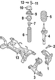 Foto de Buje Puntal De Suspensin Original para Mazda 3 Mazda 5 Marca MAZDA Nmero de Parte BBM23438X