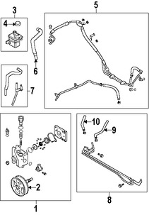 Foto de Kit Mangueras Direccion Hidraulica Original para Mazda 3 2007 2008 2009 Marca MAZDA Nmero de Parte BR6J3247YG