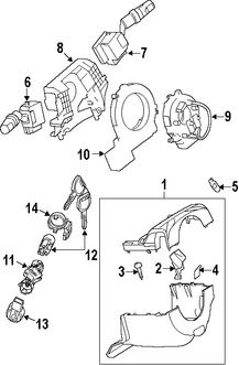 Foto de Sensor de Posici�n del Volante de Direcci�n Original para Mazda 3 Mazda 5 Marca MAZDA N�mero de Parte BP4L661S1
