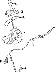 Foto de Cable de Cambio Transmisi�n Original para Mazda 3 2007 2008 2009 2004 2005 2006 Marca MAZDA N�mero de Parte BN8E46500B
