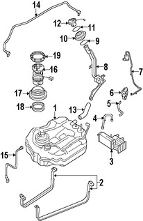Foto de L�nea de Combustible Original para Mazda 3 2004 2005 2006 2007 2008 2009 Marca MAZDA N�mero de Parte BN8B4256XC