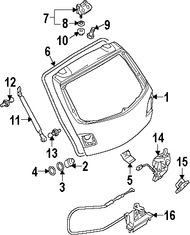 Foto de Manilla Puerta Trasera Original para Mazda 3 2004 2005 2006 2007 2008 2009 Marca MAZDA N�mero de Parte BP4K62410A