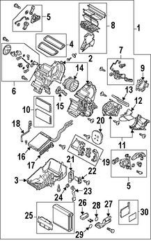 Foto de Motor de Control de Ajuste de Aire HVAC Original para Mazda 3 2010 2011 2012 2013 Marca MAZDA N�mero de Parte BBY461B60