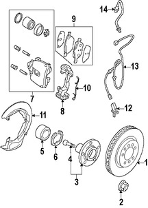 Foto de Tuerca de Eje Original para Mazda Marca MAZDA N�mero de Parte D65133042A